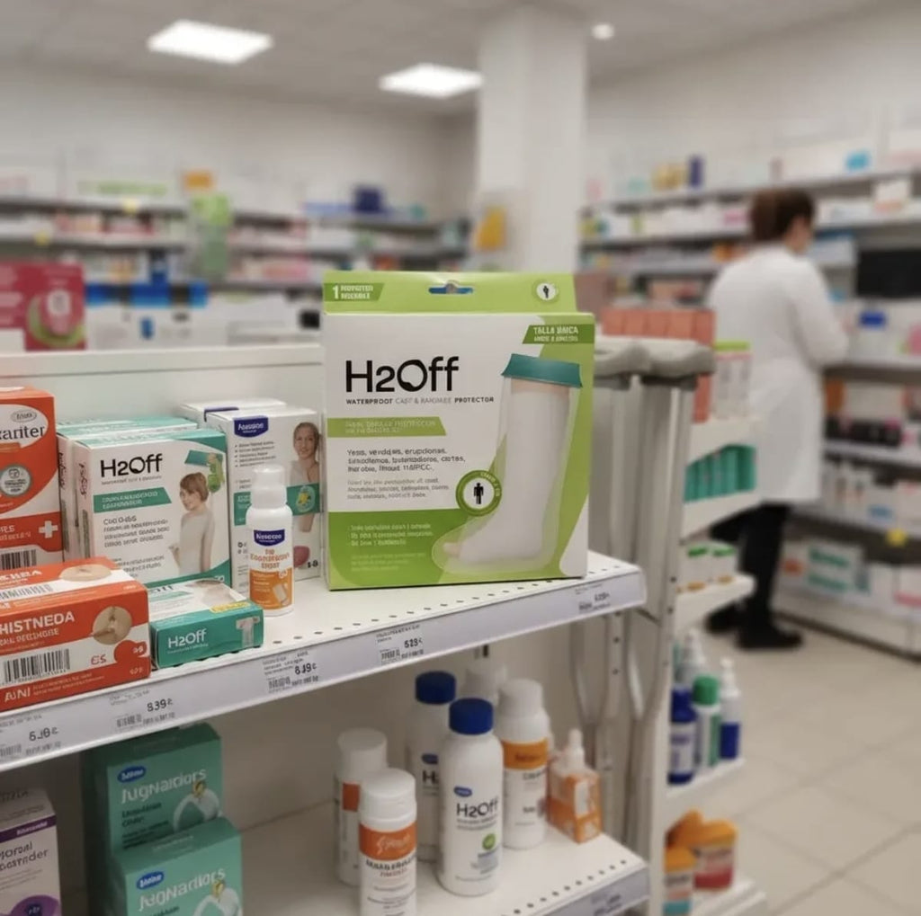 H2Off Protector Impermeable para Pierna y Pie | Ducha sin preocupaciones