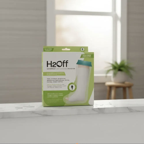 H2Off Protector Impermeable para Pierna y Pie | Ducha sin preocupaciones